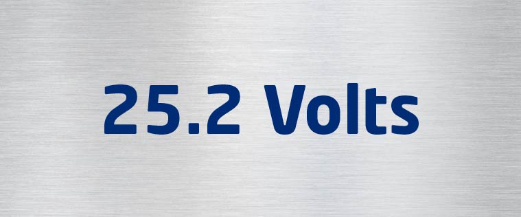 25.2 Volts