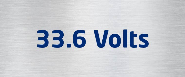 33.6 Volts