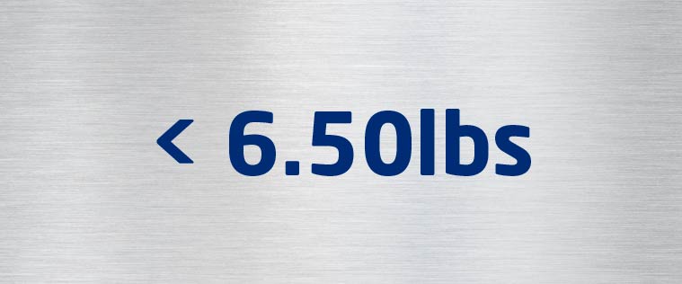 Motors: <6.5lbs