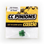 ACCESSORIES: CC PINION - 32 PITCH - 16T, 18T, 20T, 22T, 24T, 26T, 28T