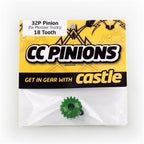 ACCESSORIES: CC PINION - 32 PITCH - 16T, 18T, 20T, 22T, 24T, 26T, 28T
