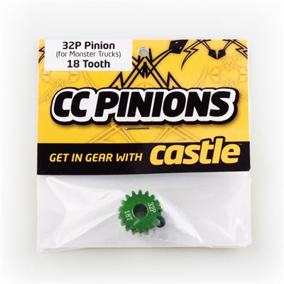 ACCESSORIES: CC PINION - 32 PITCH - 16T, 18T, 20T, 22T, 24T, 26T, 28T