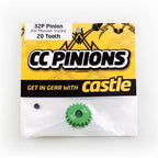 ACCESSORIES: CC PINION - 32 PITCH - 16T, 18T, 20T, 22T, 24T, 26T, 28T