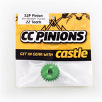 ACCESSORIES: CC PINION - 32 PITCH - 16T, 18T, 20T, 22T, 24T, 26T, 28T