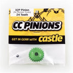 ACCESSORIES: CC PINION - 32 PITCH - 16T, 18T, 20T, 22T, 24T, 26T, 28T