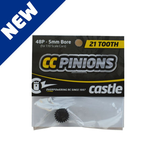 ACCESSORIES: CC PINION 48 PITCH 5mm BORE - 20T, 21T, 22T, 23T, 24T, 25T, 26T, 27T, 28T, 29T, 30T
