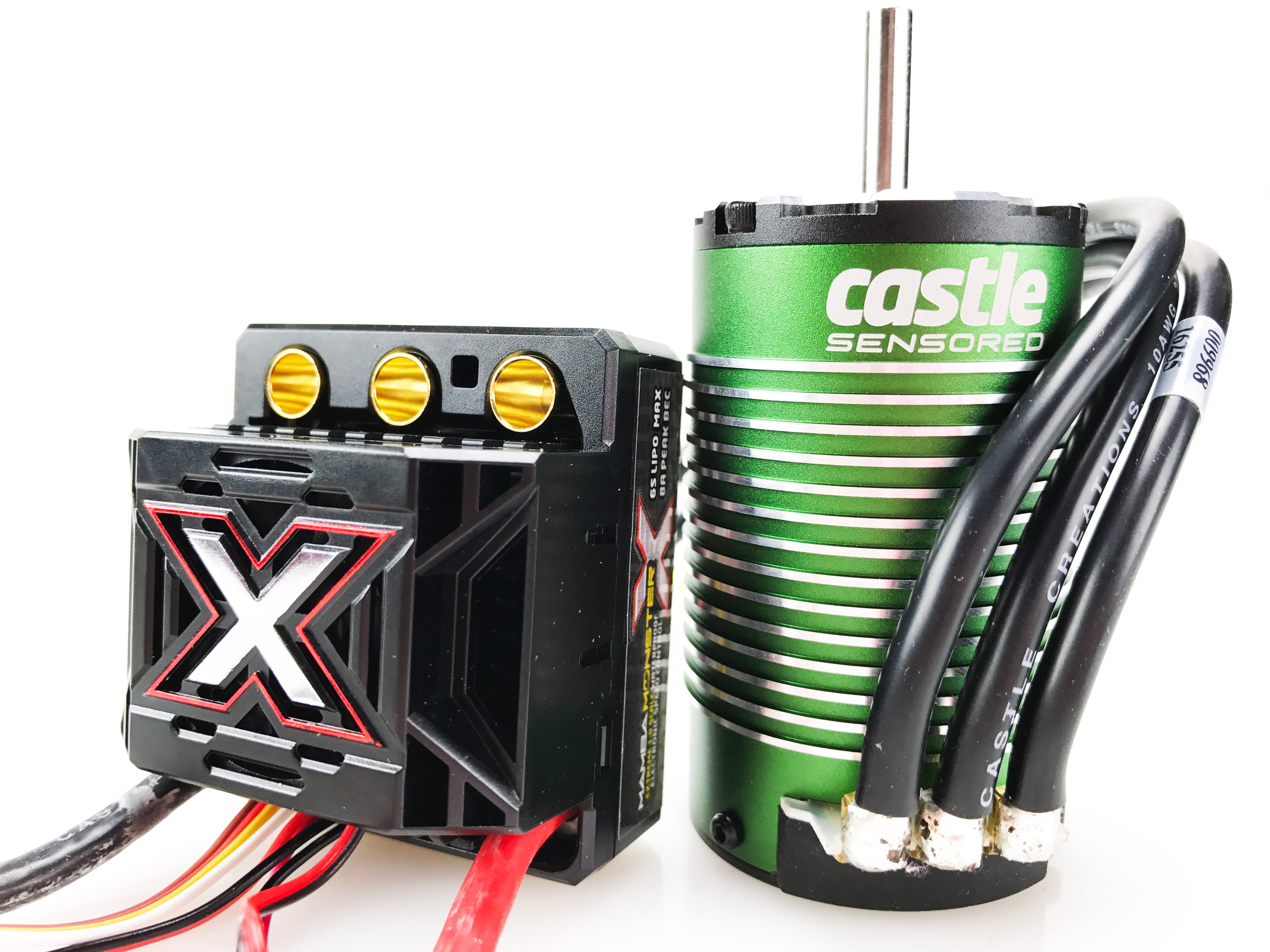 SURFACE ESC, MOTOR COMBO: MONSTER X 25.2V ESC, 8A PEAK BEC w/ 1512