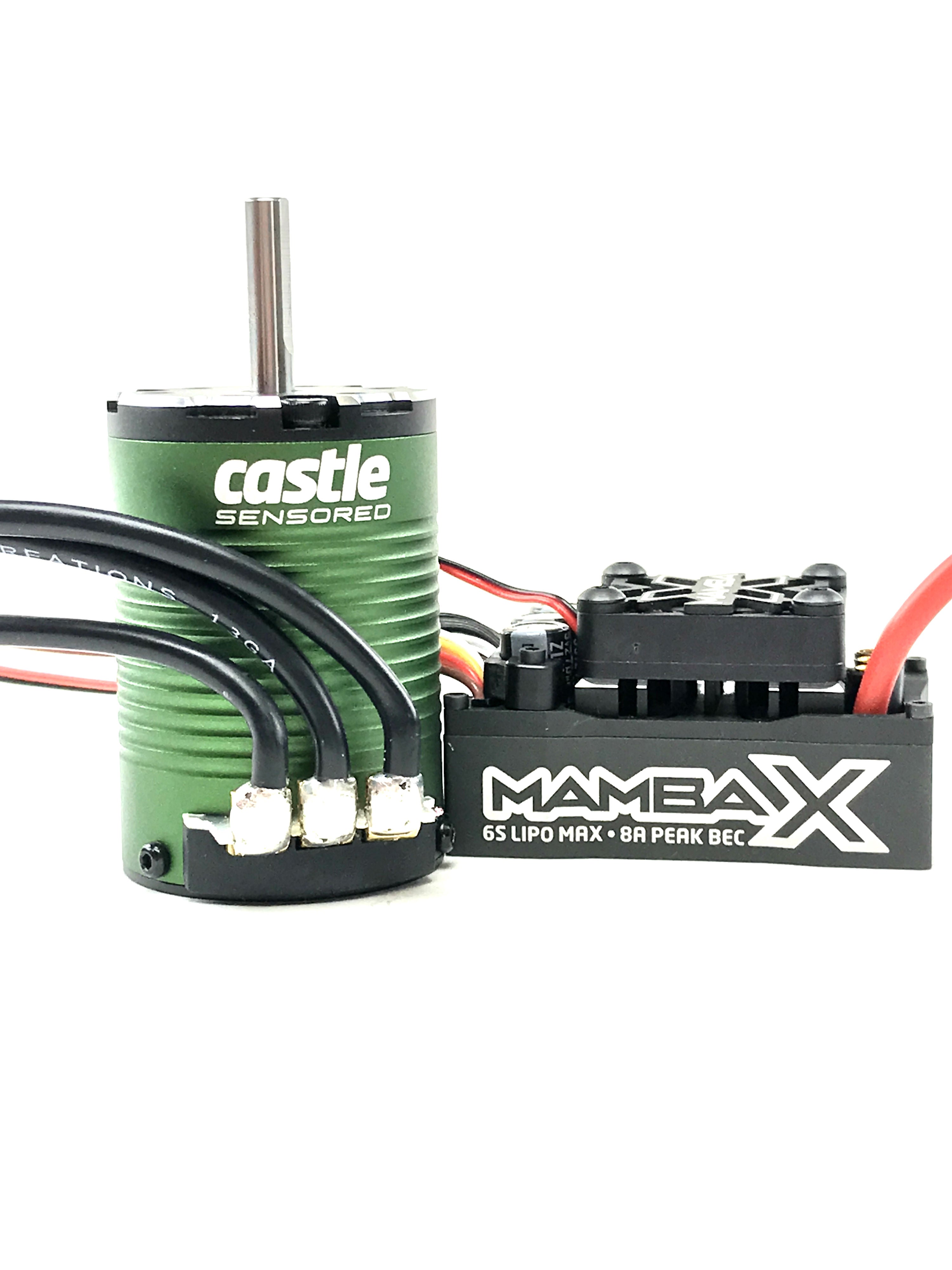 SURFACE ESC, MOTOR COMBO: MAMBA X SCT, SENSORED, 25.2V WP ESC AND