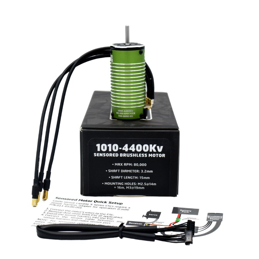 SENSORED MOTOR: 4-POLE SENSORED BRUSHLESS 1010-4400KV MOTOR