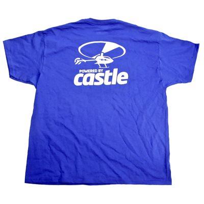 CASTLE GEAR: HELI T-SHIRT BLUE / WHITE
