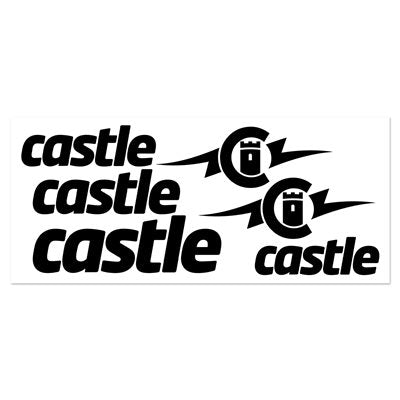 Castle vinyl decal in black